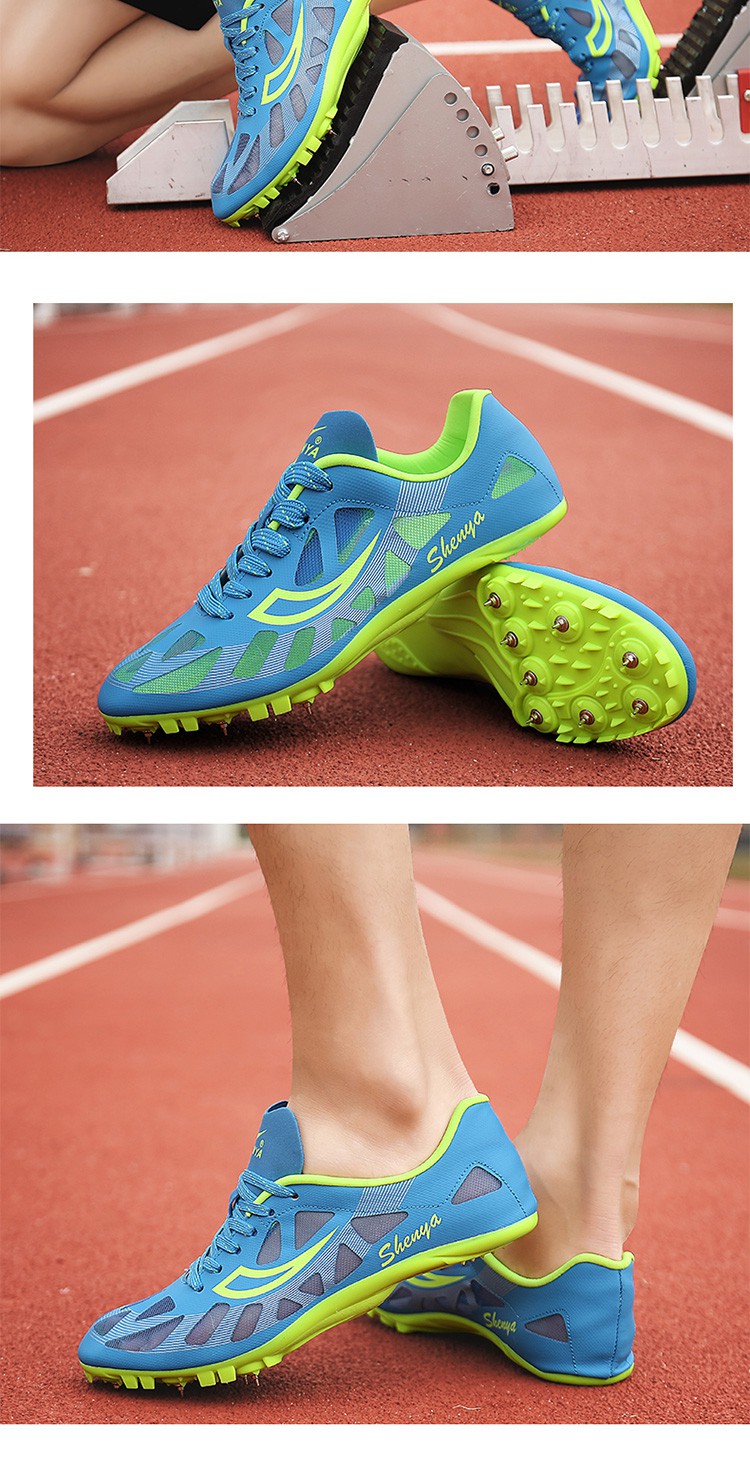 钉鞋田径短跑比赛男女100米200百米男孩中学生跑步8钉钉子鞋黑红35