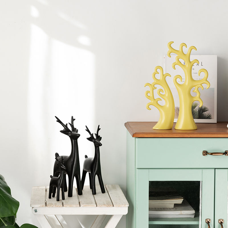 精品装饰摆件北欧家居装饰摆件现代简约客厅桌面酒柜装饰品创意结婚