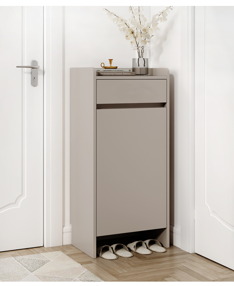 实木进门超窄鞋柜家用门口柜子小尺寸迷你小型入户单门玄关柜门外珍颜