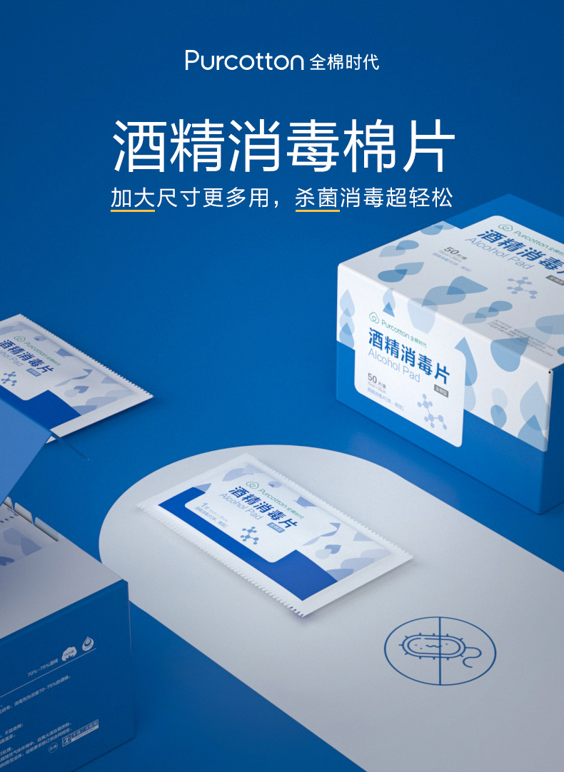 好品优选防灾应急湿巾全棉时代75酒精消毒棉片应急装备擦手机一次性