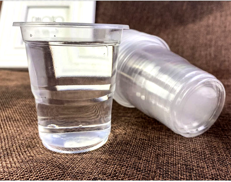 航空杯一次性杯子塑料杯180ml中号家用透明1000只装加厚航空杯水杯