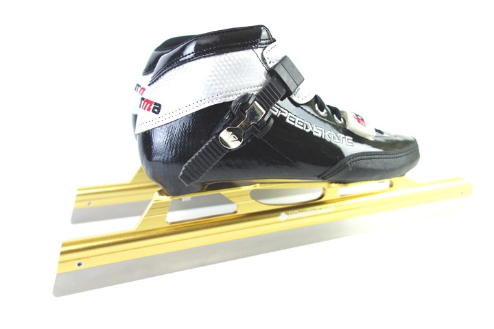 源自加拿大枫叶冰刀定位速滑冰刀鞋 脱位成人儿童大道速滑冰刀鞋 荧光