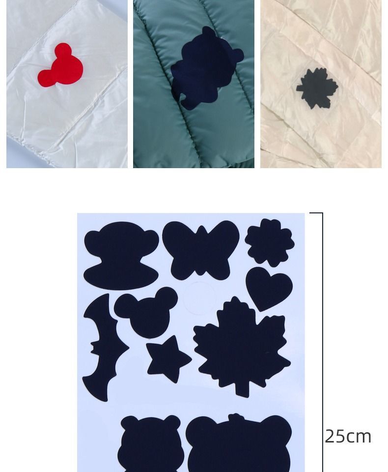 忆品良羽绒服补丁贴自粘补衣服破洞免缝无痕修复布贴防水修补贴男女贴