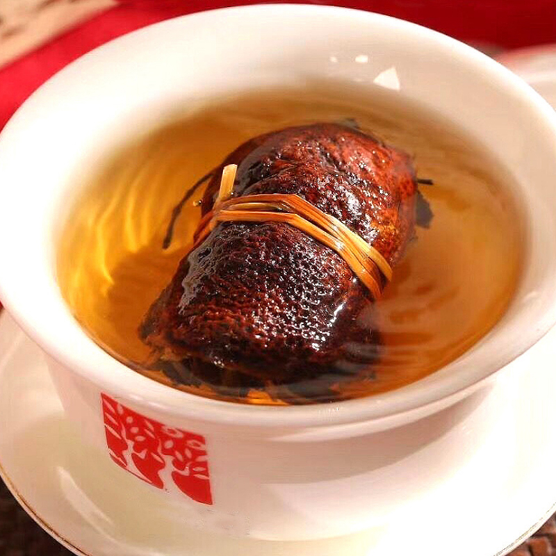 5折 陈皮白茶三宝茶正宗福鼎老白茶10年寿眉礼盒装500g广东新会三宝扎
