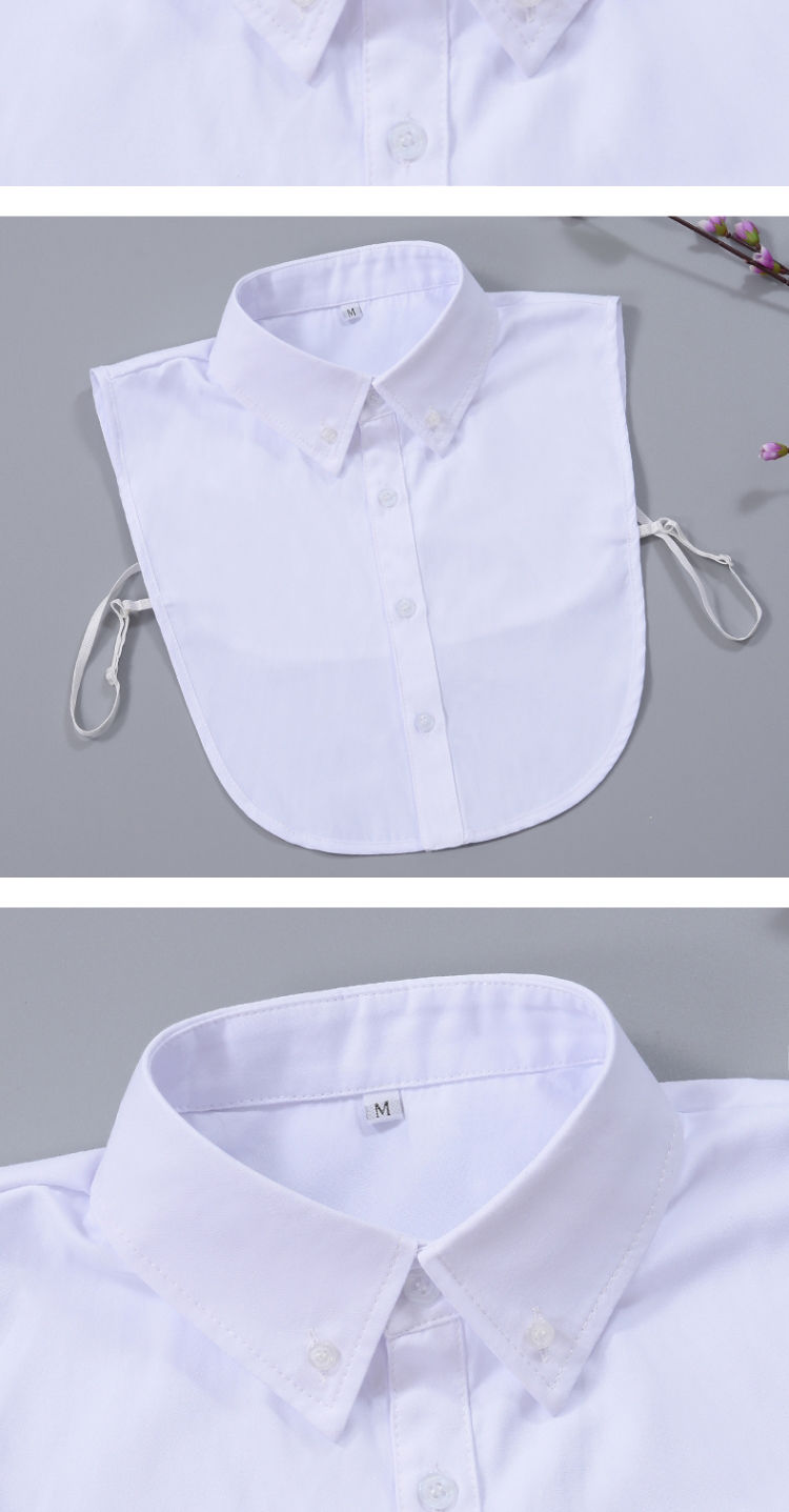 衬衫假领子男高端假领子男女通用职业衬衫假衣领搭毛衣装饰领固定领扣