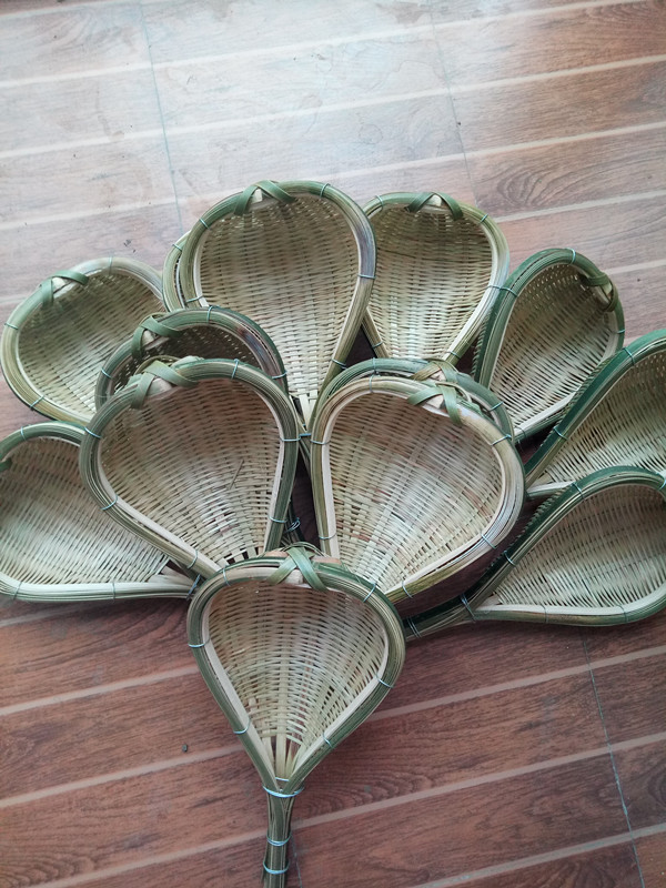 打油茶工具恭城茶叶格竹编油茶格恭城油茶漏斗过滤器漏勺 小号 15--16