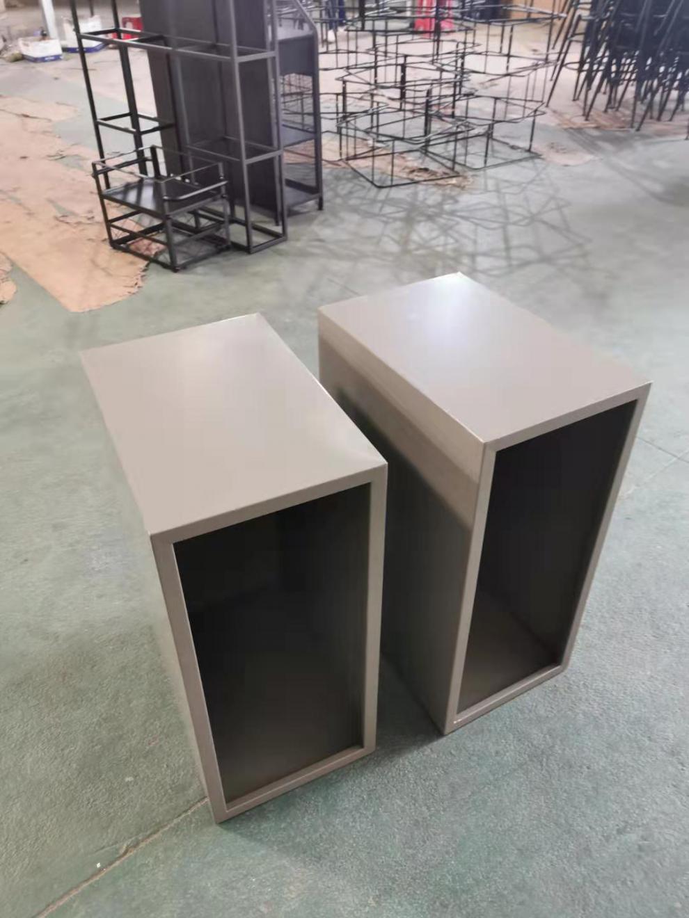 户外金属不锈钢花箱花池坛 正 长方形花槽售楼部外摆组合种植花艺