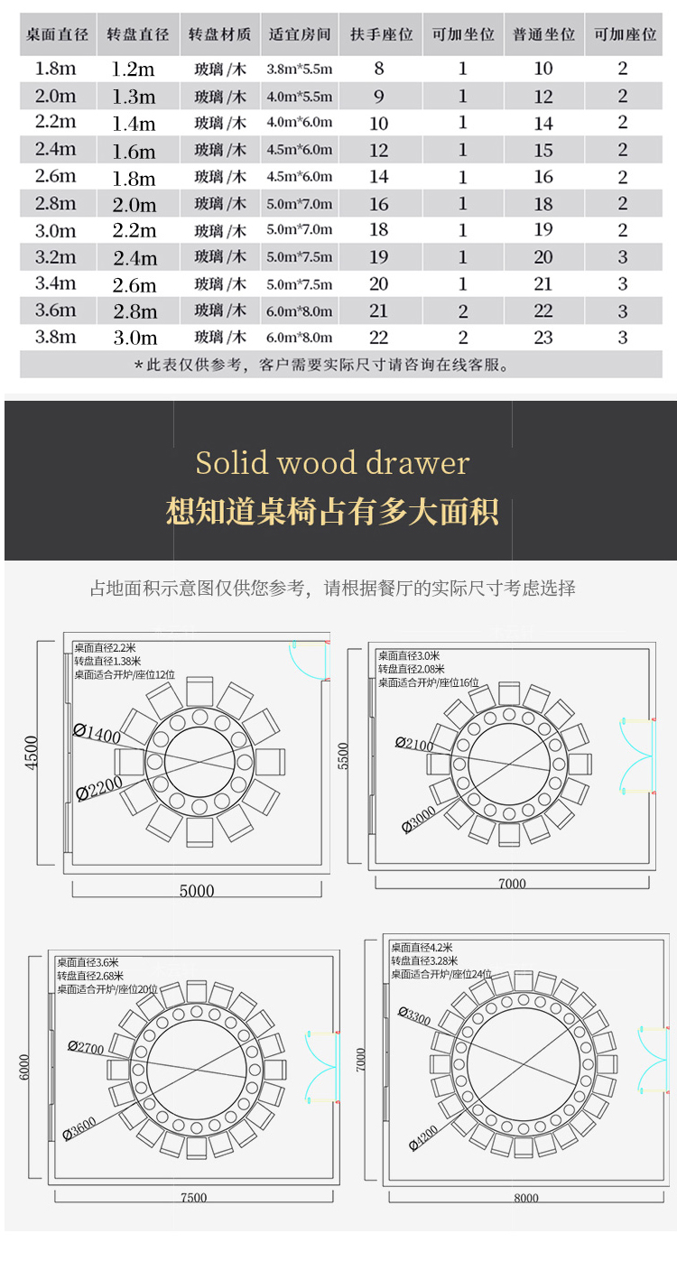 鑫丽景 新中式酒店大圆桌 酒店电动餐桌大圆桌新中式