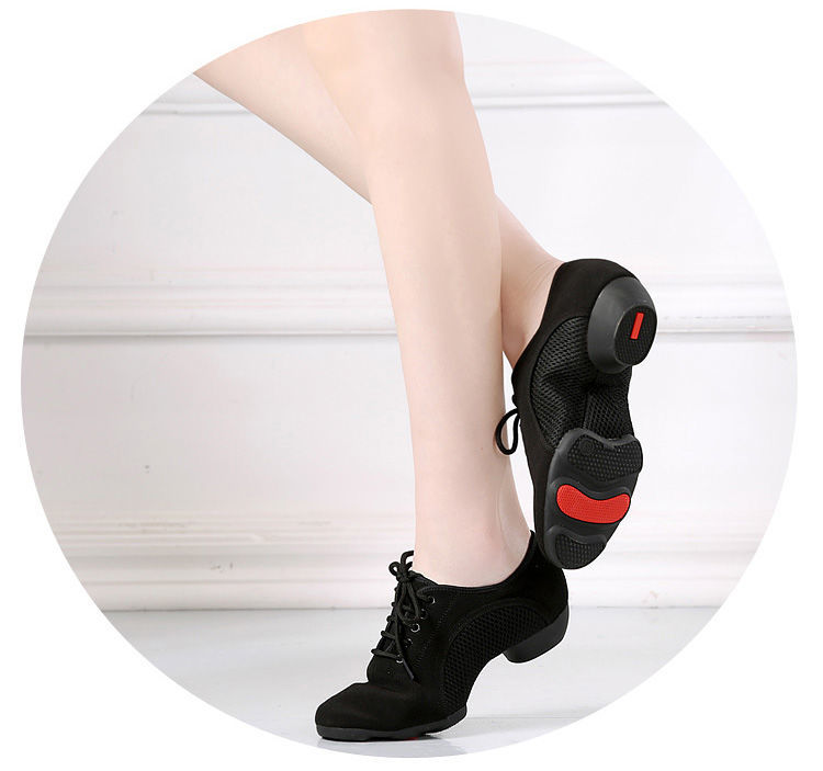 【精选拉丁舞鞋】成人拉丁舞鞋女低跟软底透气广场舞鞋牛津布拉丁练