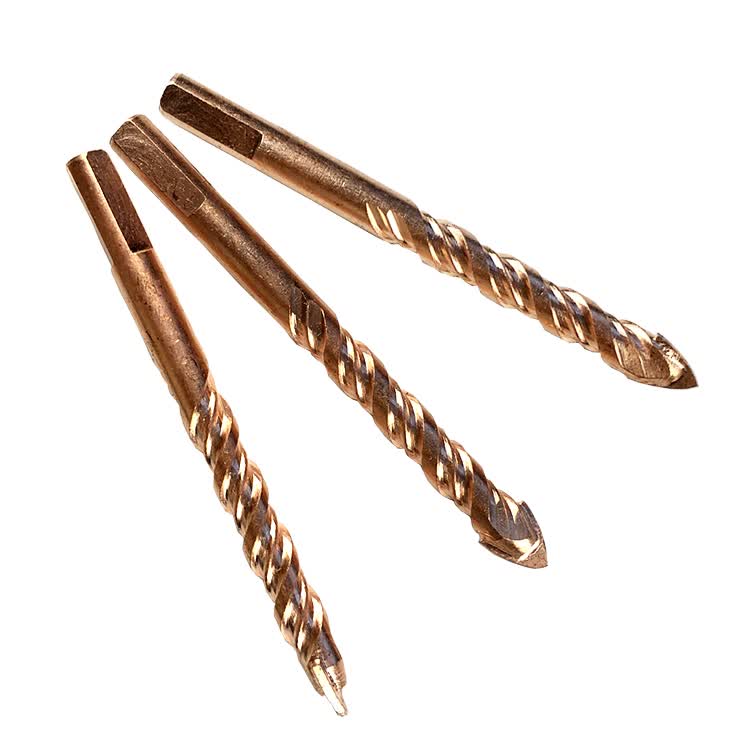 适用于合金三角钻头瓷砖玻璃水泥墙壁体陶瓷钻开孔钻头栀司常规三角钻