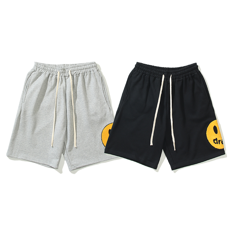 drewhouse贾斯汀比伯毛巾绣花短裤比伯同款游泳裤五分沙滩裤潮男裤子