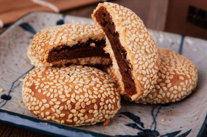 姑苏土特产 老苏州苏式麻饼500g称重 豆沙芝麻饼传统糕点美食小吃 4斤