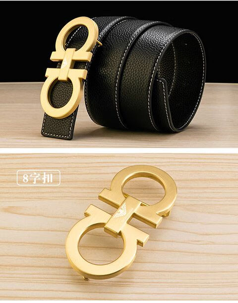 caruikater奢侈品牌优选新款纯铜扣头男士皮带扣头字母8字扣g扣h扣帝