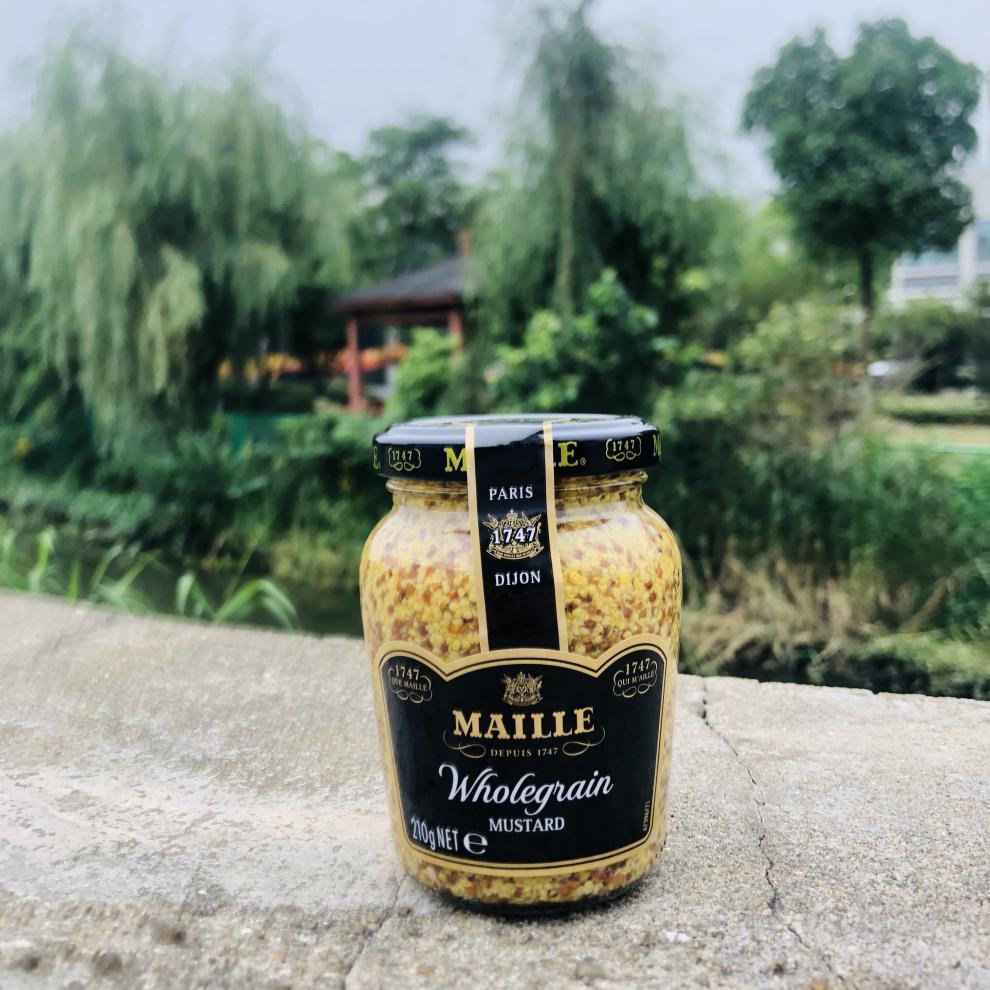 法国进口 魅雅传统第戎芥末酱215g 粗粒大藏芥末酱 dijon mustard