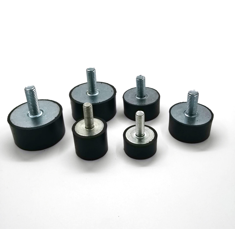 橡胶减震器ve型单头螺丝减震脚垫圆形减震柱机器防震垫橡胶减震垫ve型