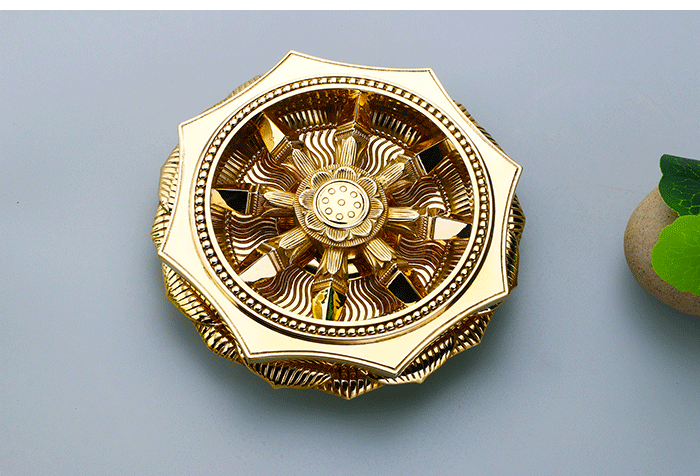 【提伯斯】纯铜唐密真言宗东密法器金刚杵宝轮宝咒轮羯磨杵佛摆件寓意