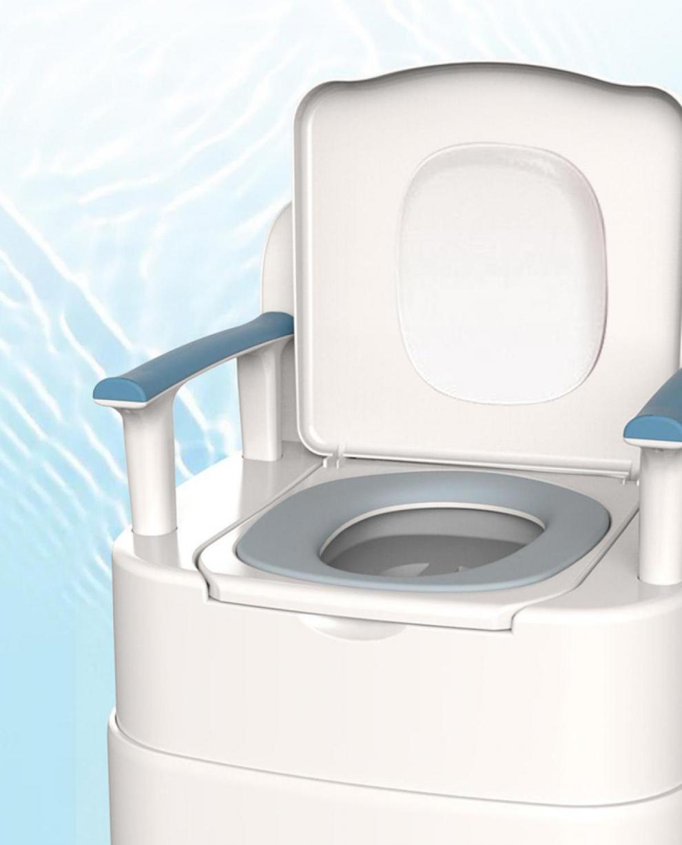 奥兰森老人坐便器家用可移动孕妇马桶便携式老年人防臭室内坐便椅蹲厕