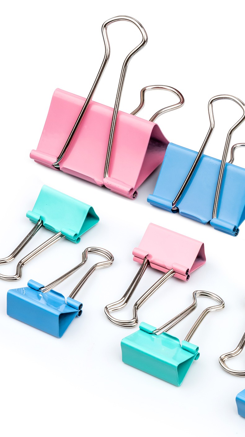 大钻 长尾燕尾夹子大中小号凤尾夹照片夹发票夹票据夹子文具文件小