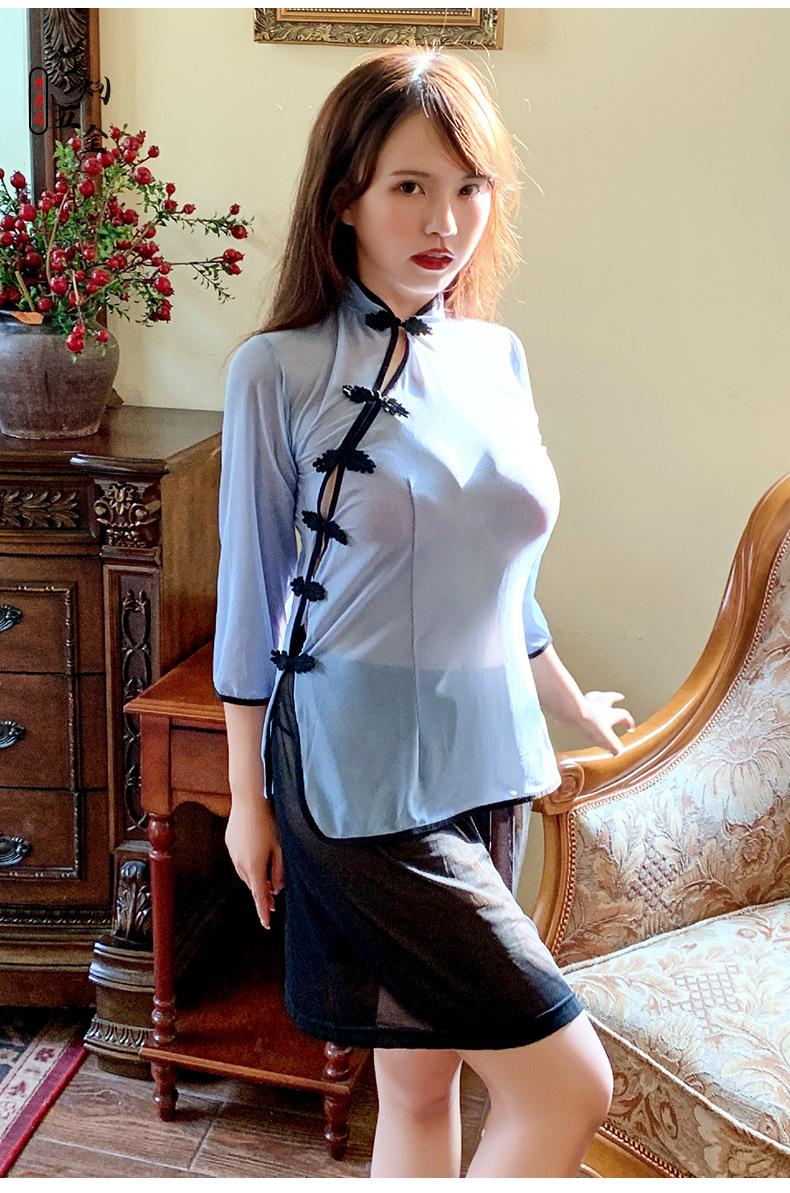 久爱性感包臀短裙透视民国制服诱惑套装角色扮演23008透视民国制服三