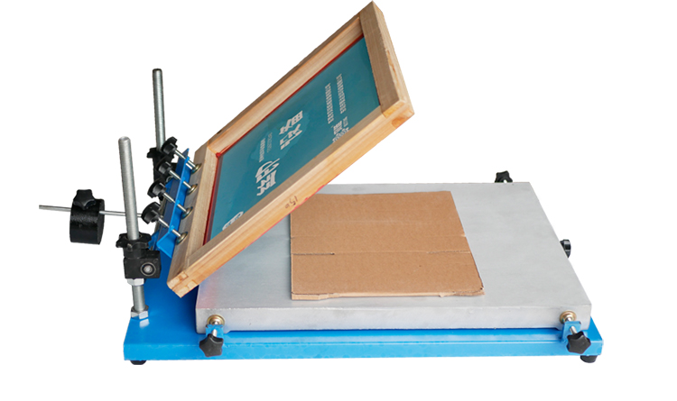 定制丝印台手动平面丝网油墨印刷机人工定位手印台大中小小号贴铝240