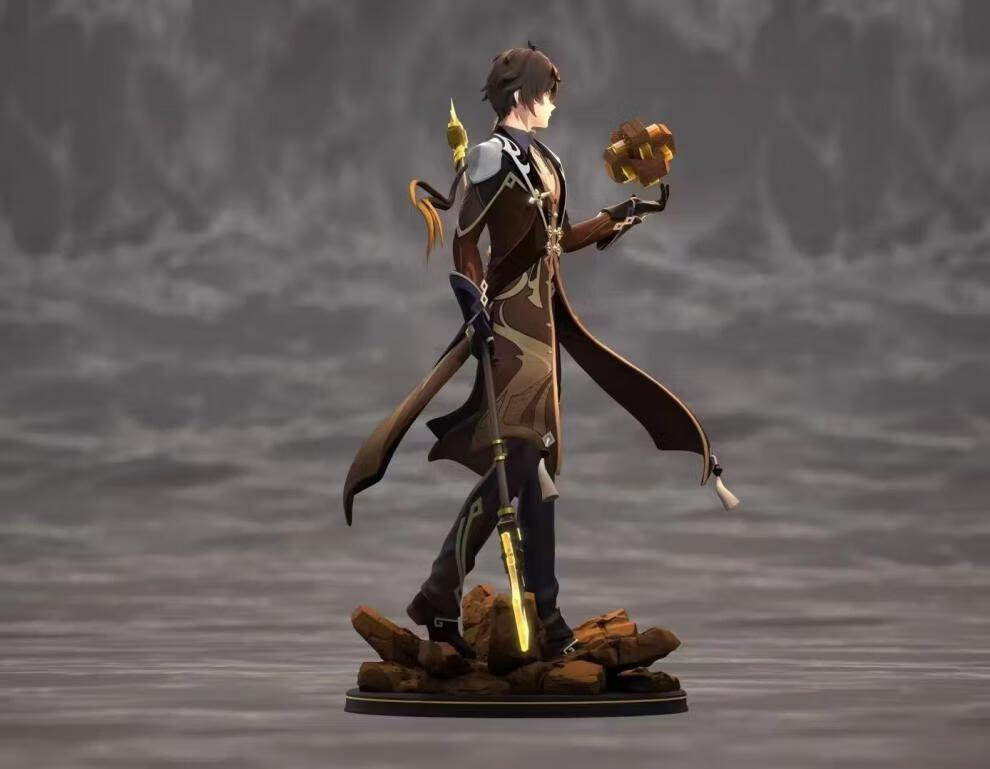 站姿 八重神子二次元游戏动漫周边公仔模型男生生日礼物 钟离28cm 全