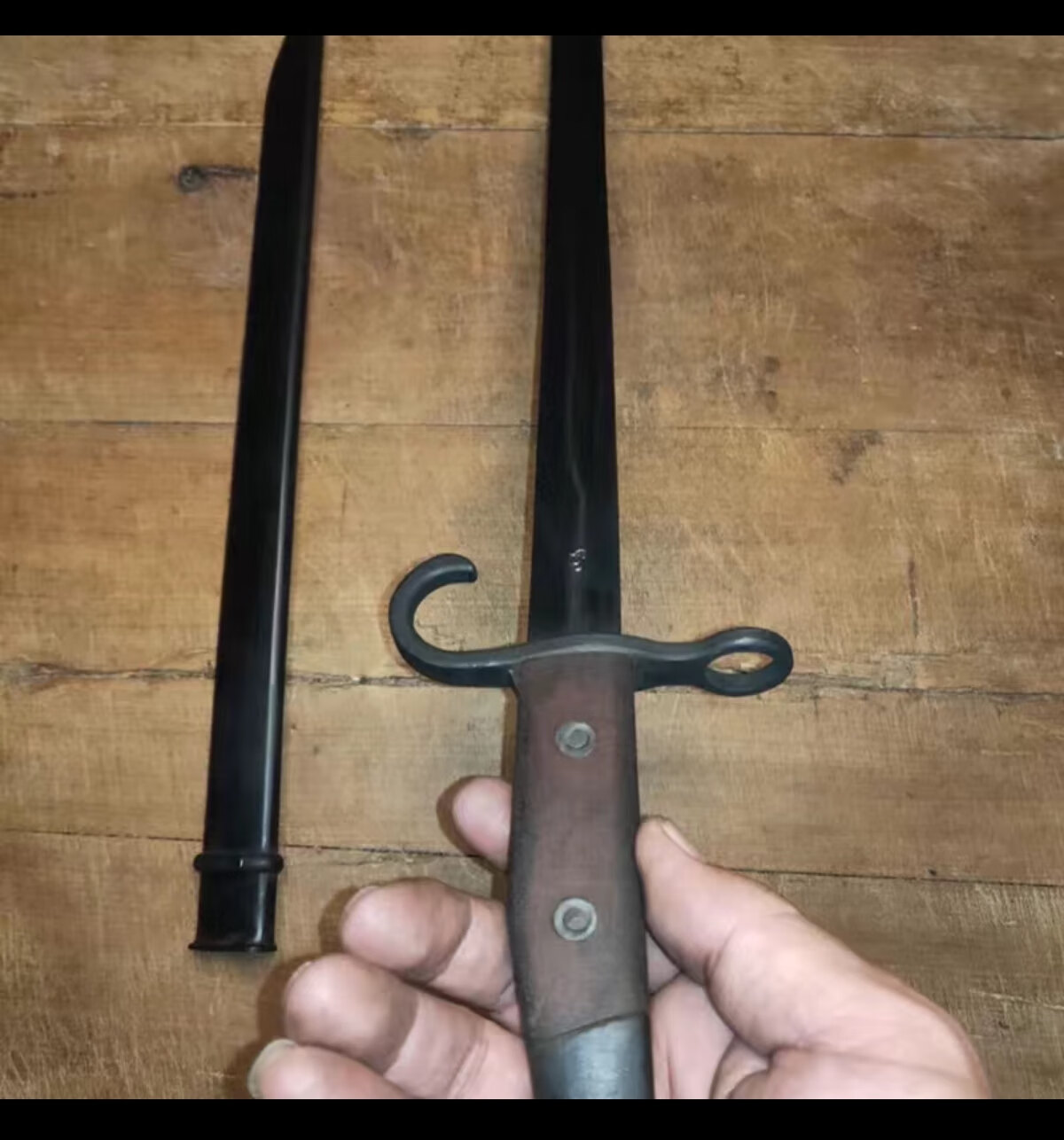 56式三菱1刺军棱军八一刺皮套刀原厂鞘户外高强度防身收藏纪念品便携