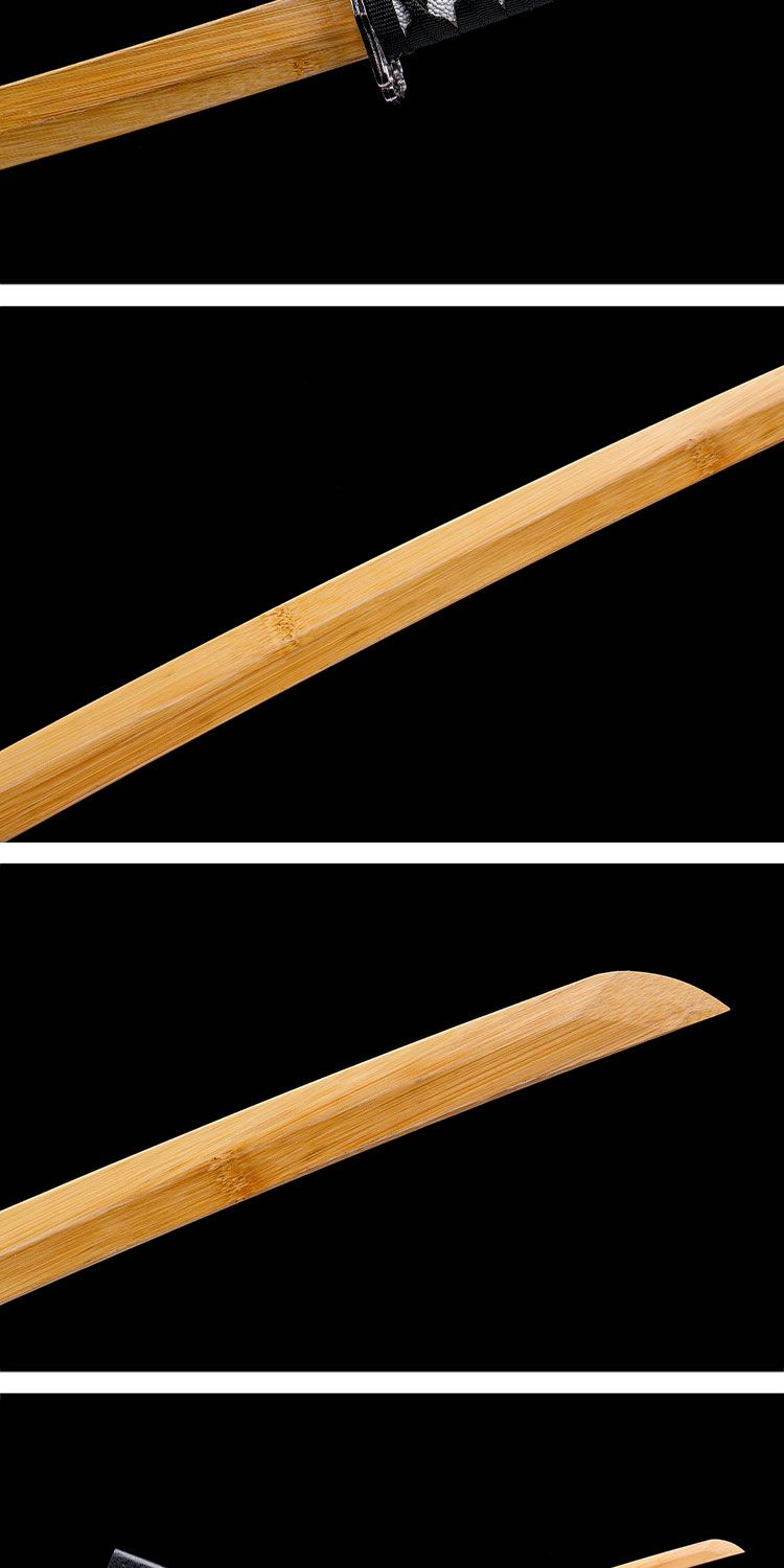 木刀带鞘居合道日式武术剑道训练唐横刀刃实木质木制竹刀80cm黑色皮套