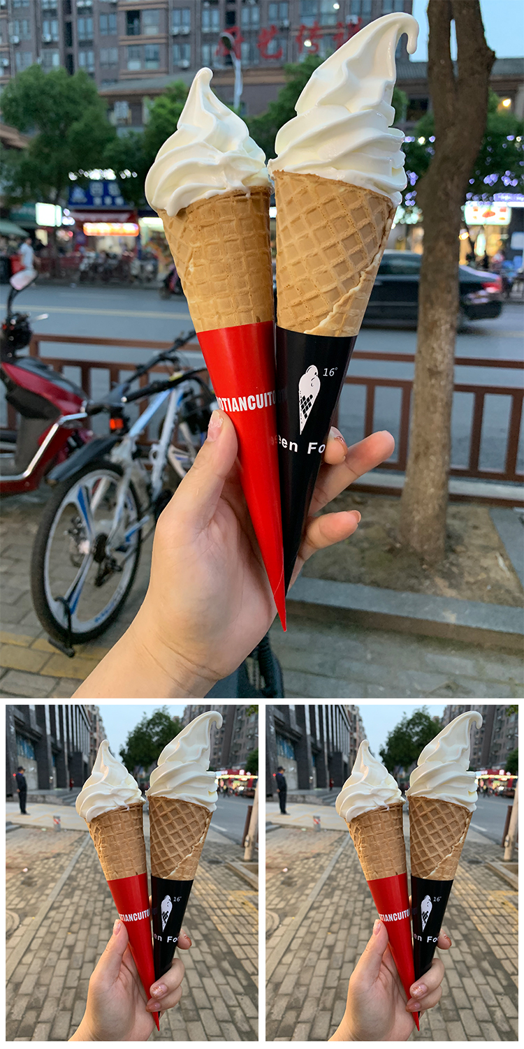 原味摩天脆筒 脆脆冰激凌冰淇淋蛋筒 甜筒脆皮底座杯 16度长托蛋卷纸