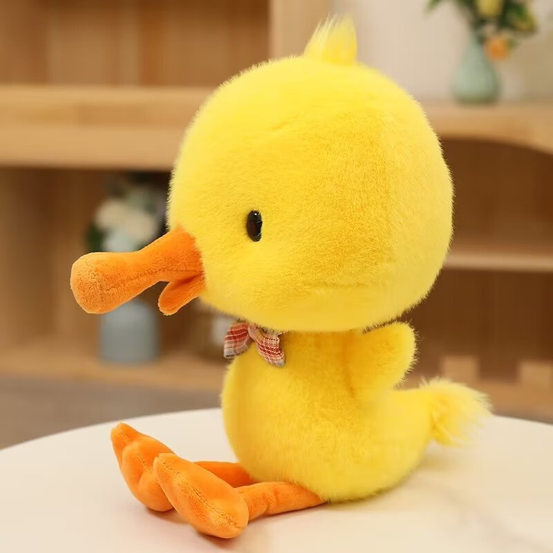 旅行小鸭子公仔毛绒玩具领结鸭玩偶布娃娃儿童生日礼物女孩萌可爱