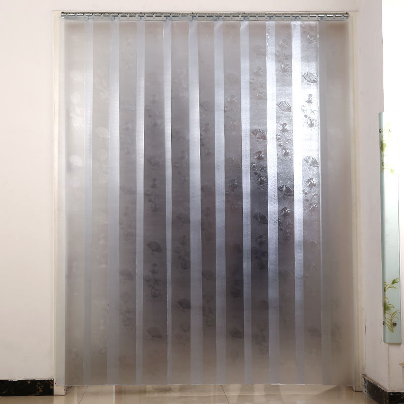 不透明塑料pvc磨砂门帘家用空调隔断帘隔热保温防蚊蝇软皮门帘 磨砂不