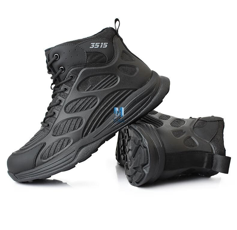 际华3515强人军勾鞋黑色户外马丁靴凯夫拉冬季保暖加绒作战靴男士