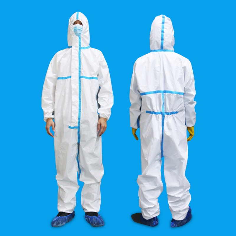 白色普通款隔离衣(含面罩鞋套) m