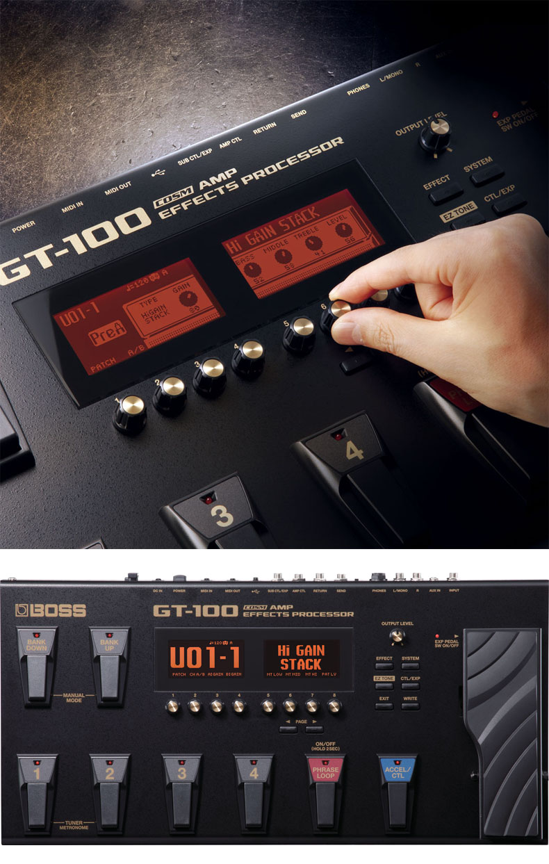 电吉他效果器户外bossgt100me80电吉他综合效果器电吉他效果器me80