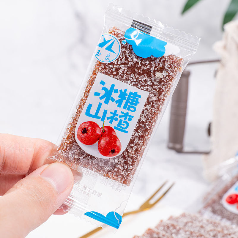 冰糖山楂片雪花山楂片酸甜山楂片宝宝零食山楂零食 立包装1斤【图片