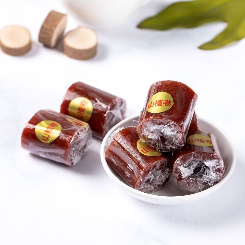 山楂卷京卷糕片球山里红铁山楂传统手工包装空心卷足5斤装 空心山楂卷