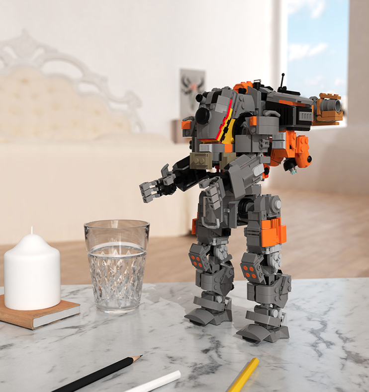 万代机甲系列泰坦陨落周边模型bt7274先锋级泰坦拼装积木玩具 凯恩的