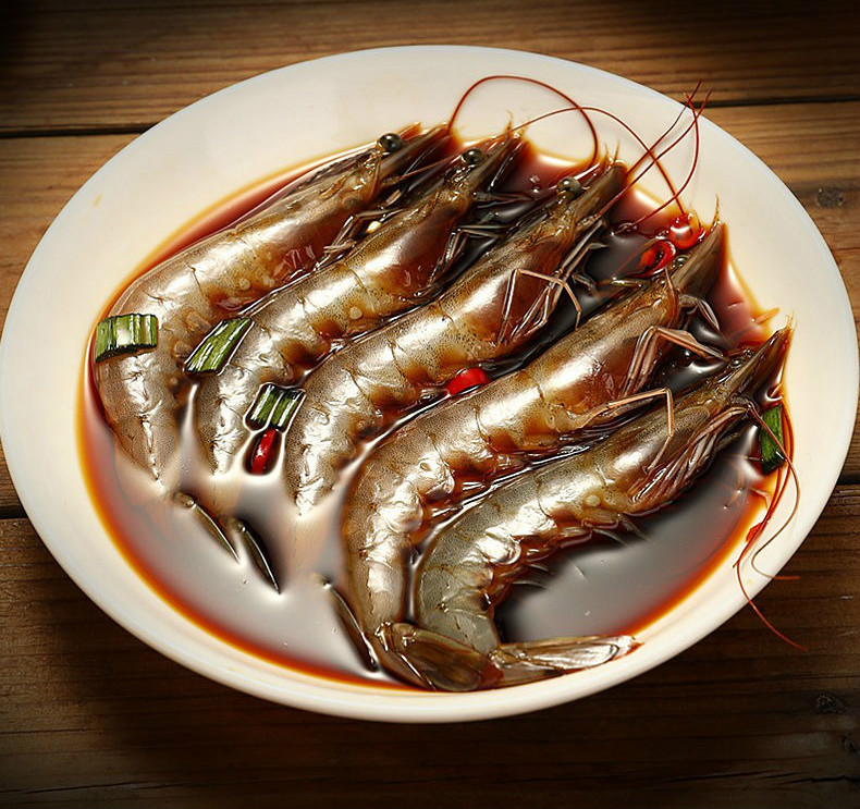 5折 潮汕生腌海鲜海虾 450g 醉虾鲜活生呛大虾腌虾即食罐装大对虾酱虾