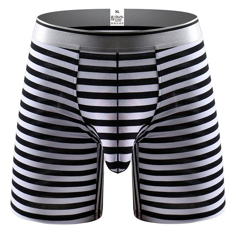 内裤男士内裤男平角阴囊托囊袋枪弹棉加长款运动分离防磨腿大码裤头