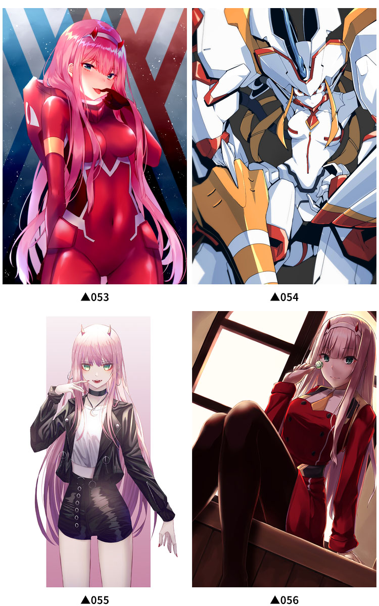 国家队02动漫挂画定制darlinginthefranxx莓卧室海报定制画16090丝绢