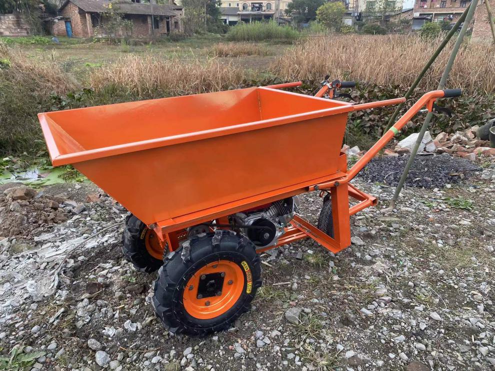 电动平板车三轮车果园鸡公车工地手推车山地农用独轮车运输车 差速器