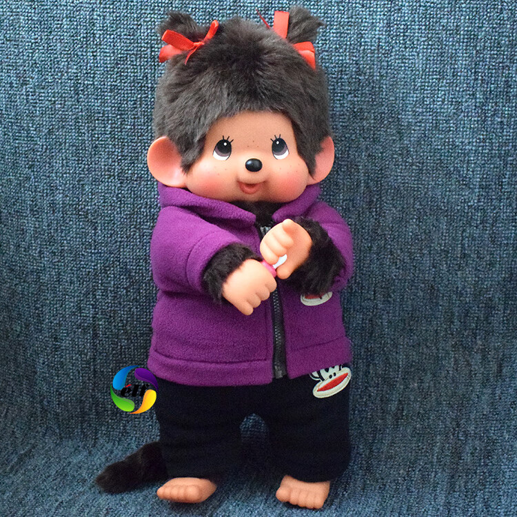 蒙奇奇新品正版公仔45cm蒙奇奇娃娃衣服可换的萌奇奇men