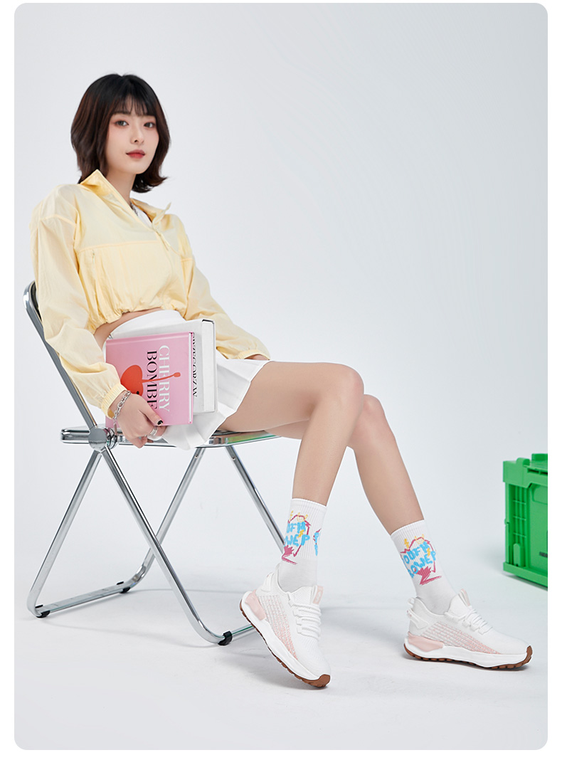 senma森马椰子鞋女2022新款春季厚底百搭复古跑鞋白色软底运动休闲鞋