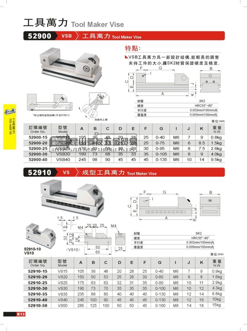 精展平口钳gin-vs30 vb30精密工具万力虎钳2 3 4 5 6磨床批士 vb15(1.