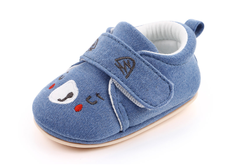 诺贝宜秋冬婴儿护脚鞋子软底不掉鞋学步鞋宝宝棉鞋步前鞋防滑胶底牛筋