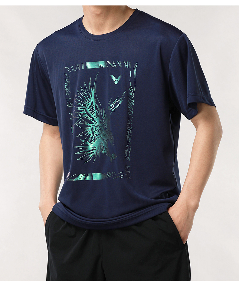 victor胜利羽毛球服 威克多男女款运动t恤短袖训练系列10023 10023