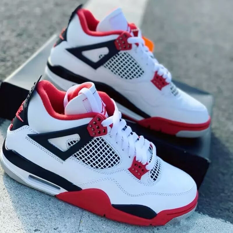 永司联名aj火焰红气垫运动鞋缓震休闲板鞋防滑耐磨情侣跑步鞋aj篮球鞋