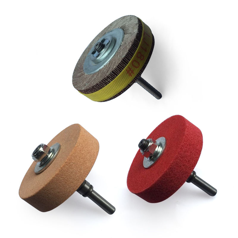 精选手电钻变砂轮机金属打磨器抛光机磨刀器织语白刚玉砂轮