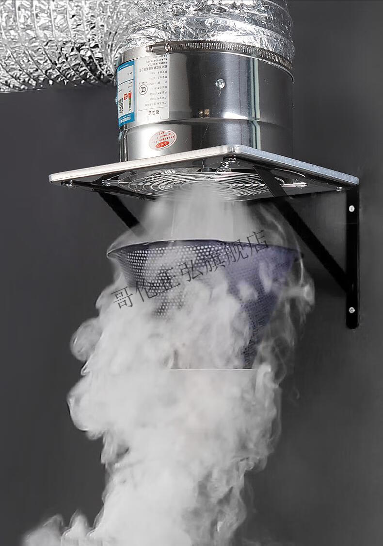 厨房排油烟风扇不锈钢强力排气扇家用换气扇排风扇油烟抽风机管道排烟