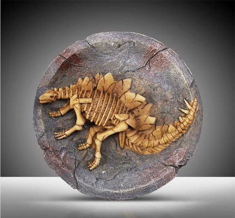 化石标本恐龙化石标本树脂壁挂壁饰客厅酒吧会所怀旧复古装饰工艺品