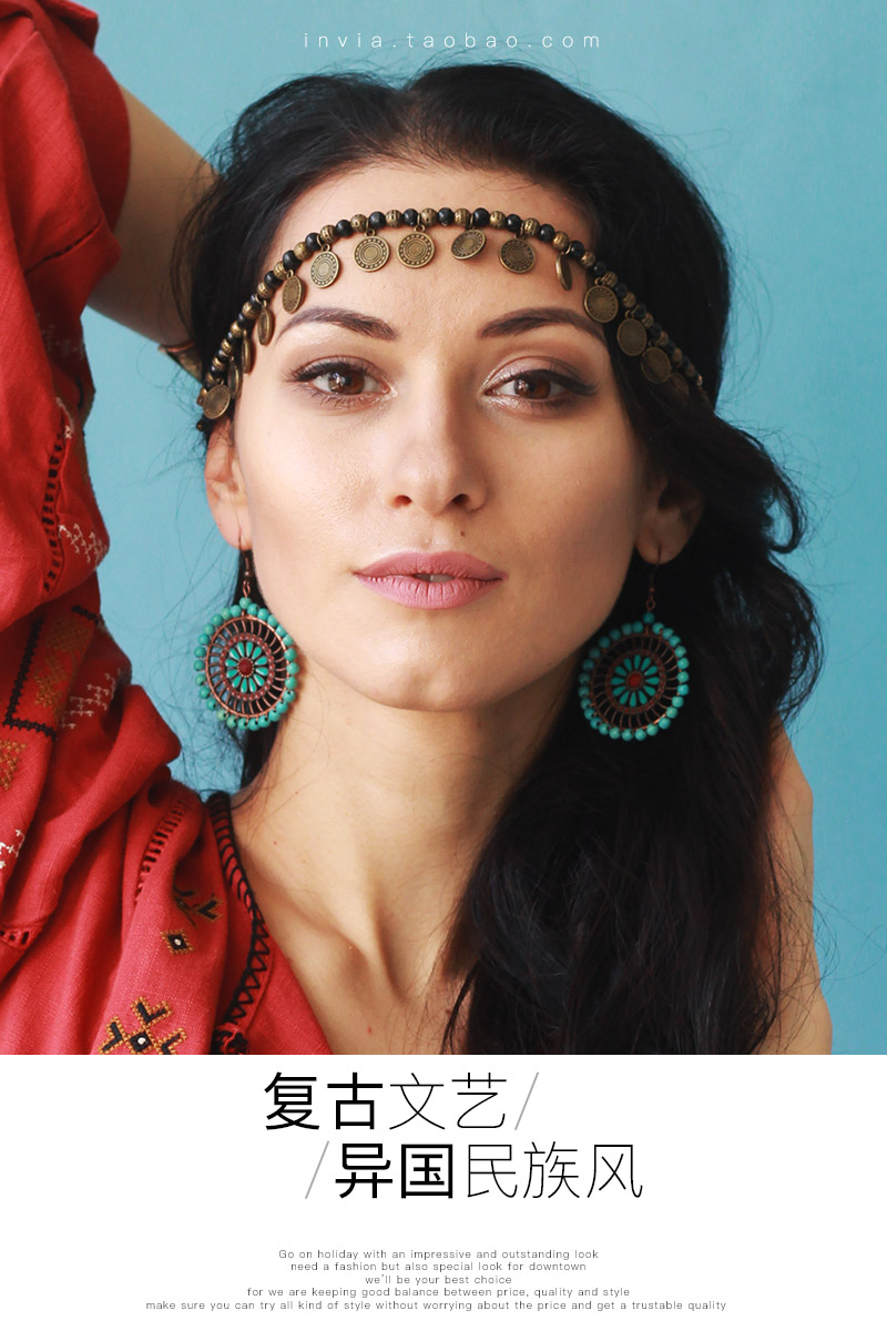 藏族饰品女波西米亚风尼泊尔耳环复古民族风耳饰银耳钉925银耳钩款